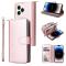  iPhone 14 Pro Fodral 9-Kort Multifunktionell Roséguld