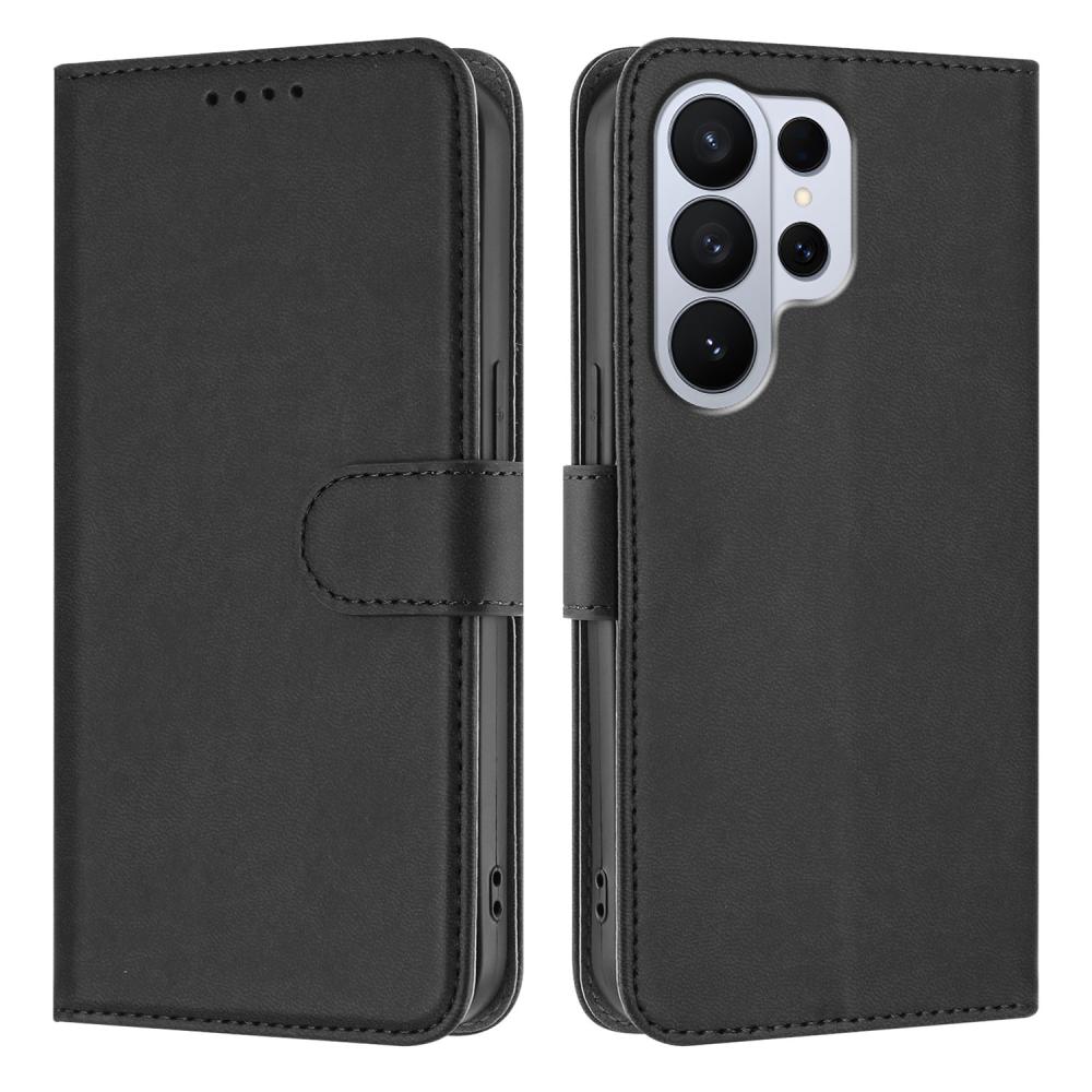  Samsung Galaxy S26 Ultra Fodral Solid Läder Svart