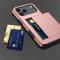  iPhone 17 Pro Max Skal Hybrid Med Kortfack Svart