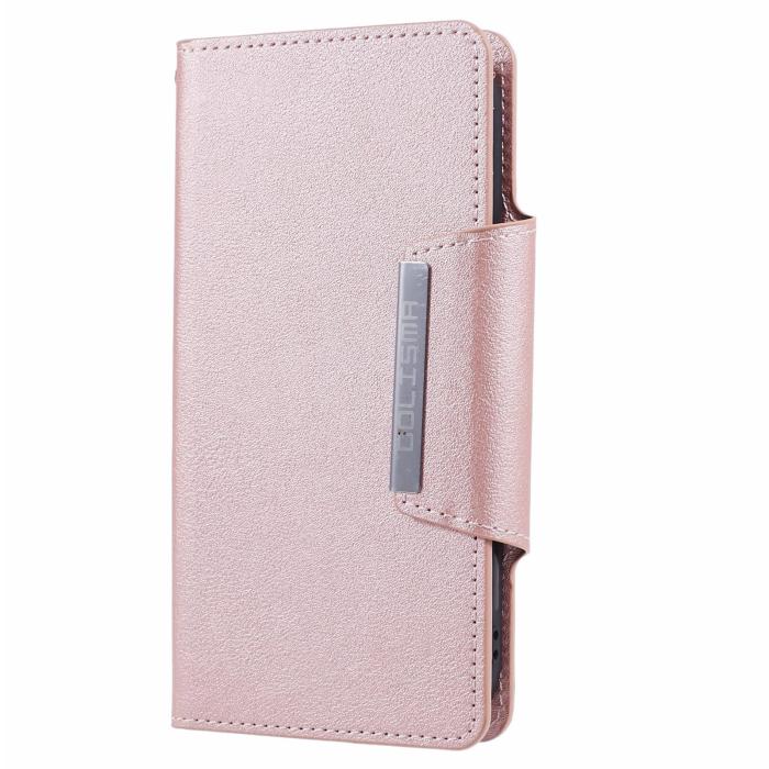 Bild 7,  iPhone 13 - 2in1 Läder Magnet Fodral / Skal - Roséguld