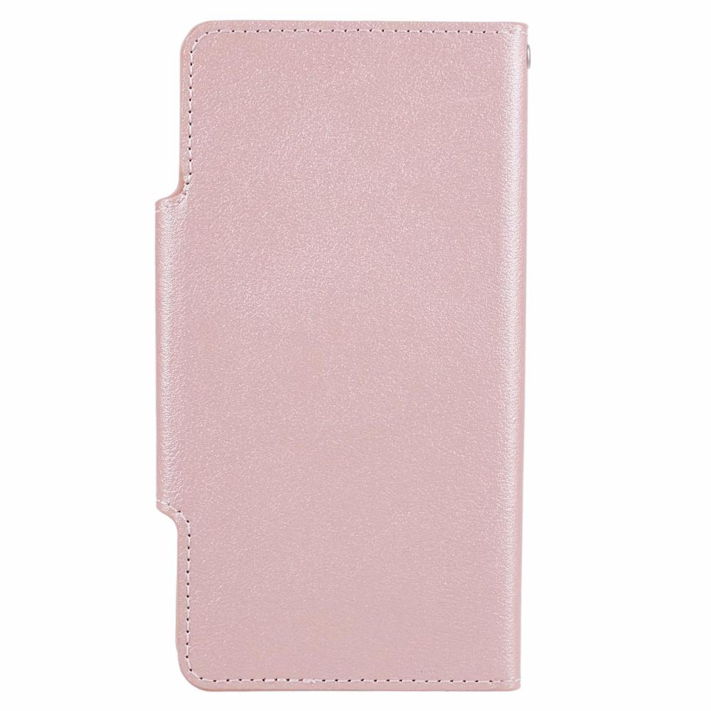  iPhone 13 - 2in1 Läder Magnet Fodral / Skal - Roséguld