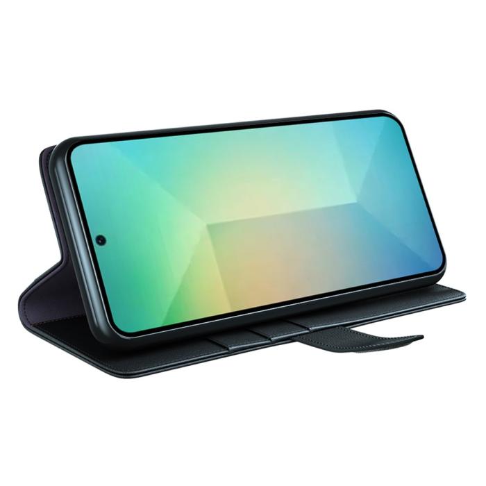Bild 3,  Samsung Galaxy S25 Fodral Premium Äkta Läder Svart