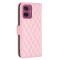  Motorola Moto G55 5G Fodral Diamond Läder Rosa
