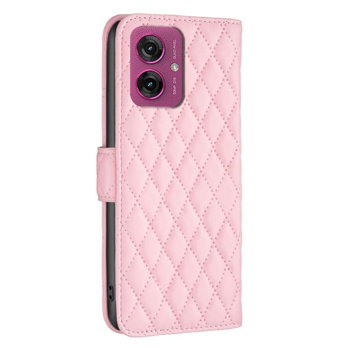 Bild 6,  Motorola Moto G55 5G Fodral Diamond Läder Rosa