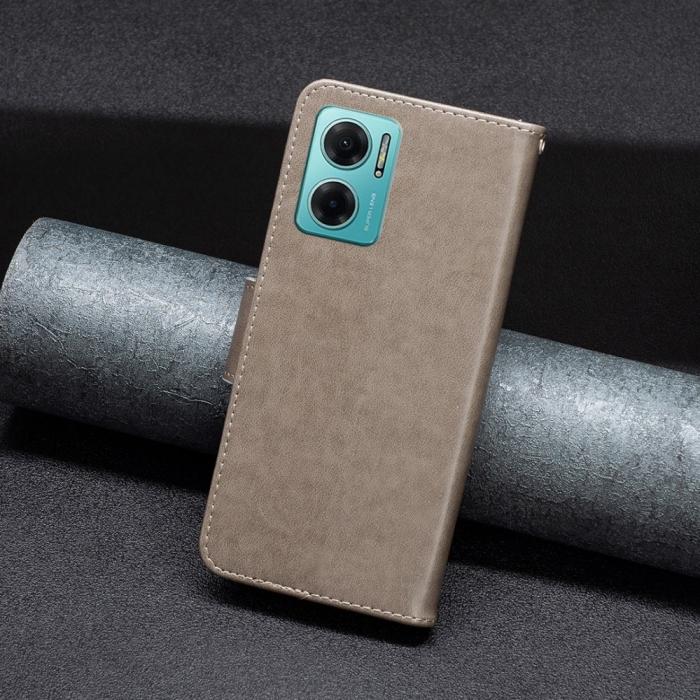 Bild 4,  Xiaomi Redmi 10 5G Fodral Butterfly Grå