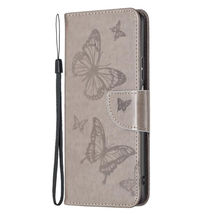 Bild 6,  Xiaomi Redmi 10 5G Fodral Butterfly Grå