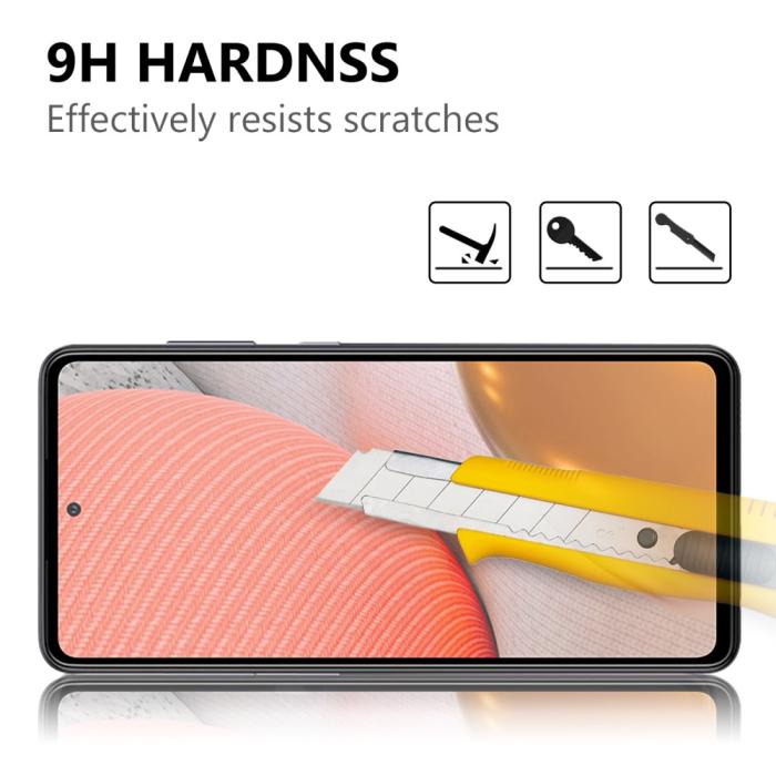 Bild 3,  Samsung Galaxy A72 - Heltäckande Skärmskydd I Härdat Glas