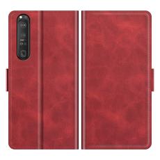 Sony Xperia 1 III - Fodral Med Magnetisk St&auml;ngning - R&ouml;d