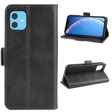  iPhone 11 - Pl&aring;nboksfodral PU-L&auml;der - Svart