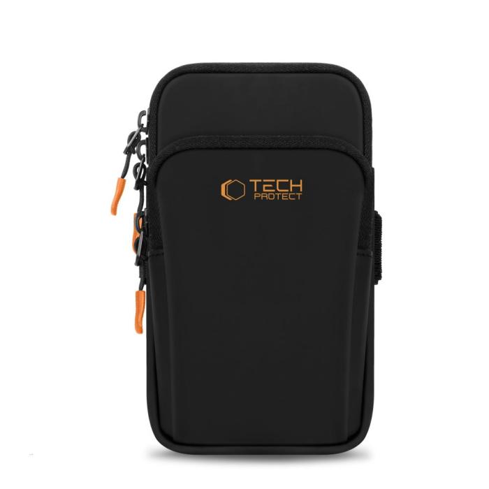 Bild 2, Tech-Protect Tech-Protect Universalt Sportarmband Svart / Orange