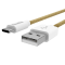Smartline Smartline 2m 3A USB-C Fuzzy Laddningskabel Sand