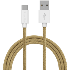 Smartline Smartline 2m 3A USB-C Fuzzy Laddningskabel Sand