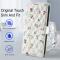  Samsung Galaxy A37/A36/A56 Fodral Rhombus Läder Blommor Vit