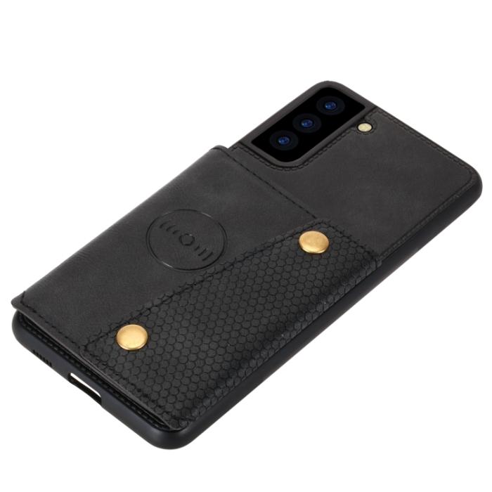 Bild 5,  Samsung Galaxy S21 FE Skal Med Kortfack Och Magnet Svart
