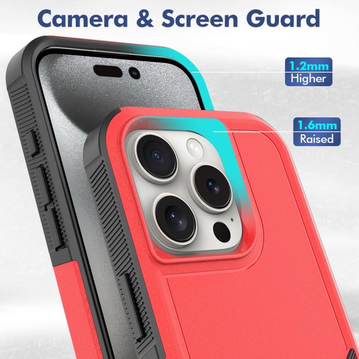 Bild 4,  iPhone 16 Pro Skal Extreme Shockproof Röd