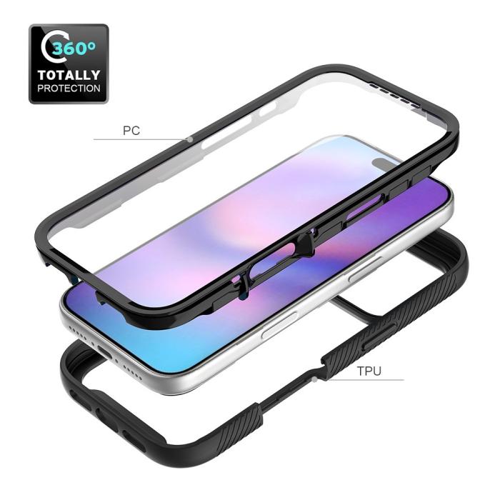 Bild 5,  iPhone 17 Pro Skal 360 Hybrid Defense Svart