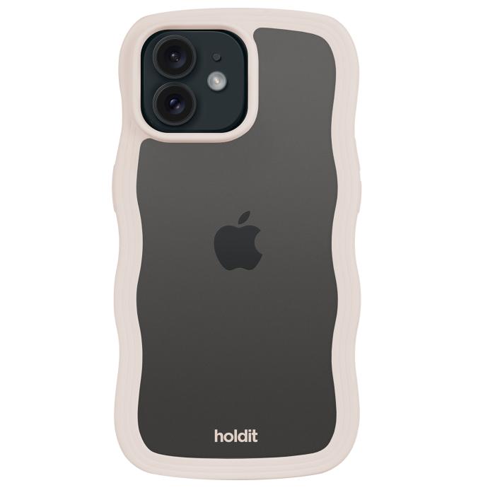 Bild 2, holdit holdit iPhone 12/12 Pro Skal Wavy Light Beige Transparent