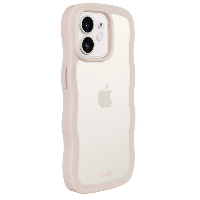 Bild 3, holdit holdit iPhone 12/12 Pro Skal Wavy Light Beige Transparent