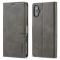 LC.IMEEKE LC.IMEEKE iPhone 16 Fodral Läder Grå