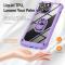  iPhone 15 Pro Max Skal Shockproof Ring Hybrid Lila