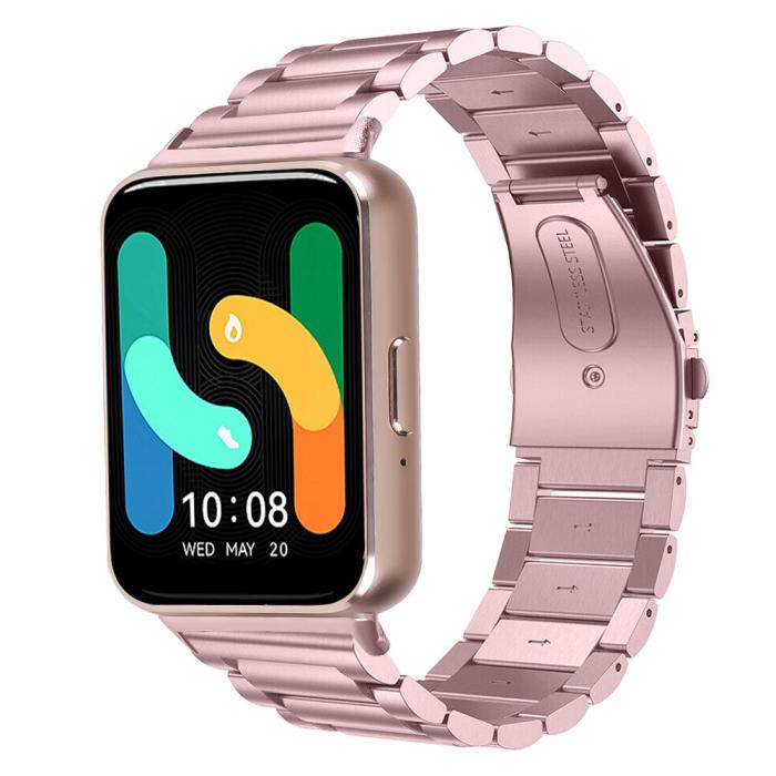Bild 4,  Samsung Galaxy Watch Fit 3 Armband Rostfritt Stål Roséguld