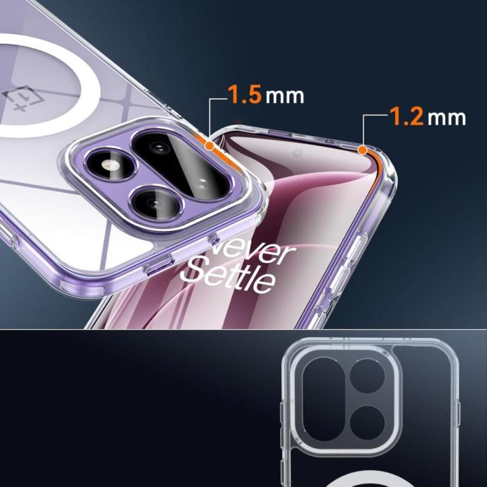 Bild 4, Tech-Protect Tech-Protect OnePlus 15 Skal MagSafe FlexAir Hybrid Transparent
