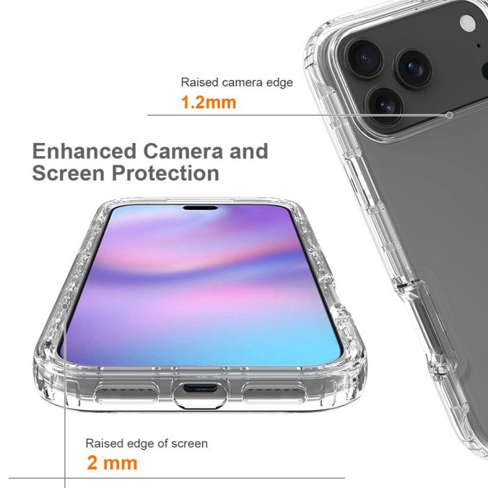 Bild 4,  iPhone 17 Pro Max Skal Shockproof Hybrid Transparent