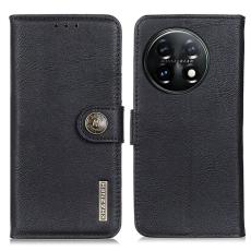 KHAZNEH KHAZNEH OnePlus 11 5G Fodral L&auml;der Svart