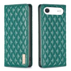 BINFEN BINFEN iPhone Air Fodral Diamond Flip L&auml;der Gr&ouml;n