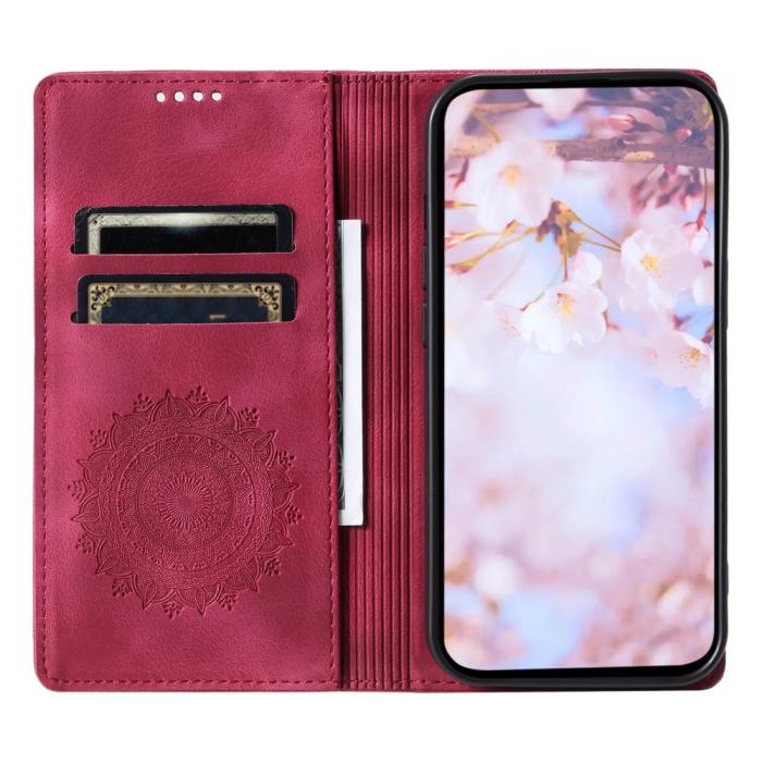 Bild 2,  Xiaomi Redmi Note 14 4G Fodral Flip Mandala Läder Rosa