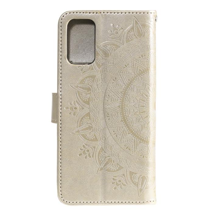 Bild 3,  Samsung Galaxy S20 FE - Mandala Fodral - Guld