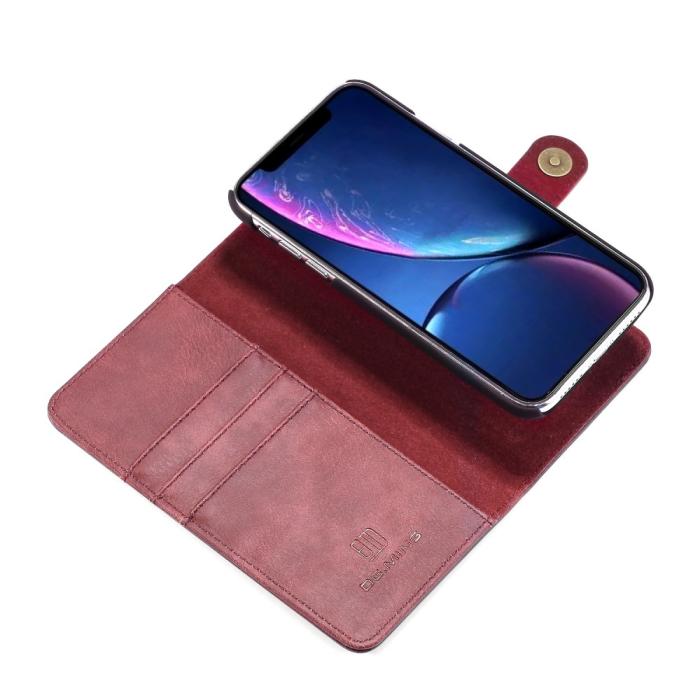 Bild 4, DG.MING iPhone 11 - DG.MING Plånboksfodral/Magnet Skal - Vinröd