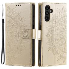  Samsung Galaxy A34 5G Fodral Mandala L&auml;der Guld