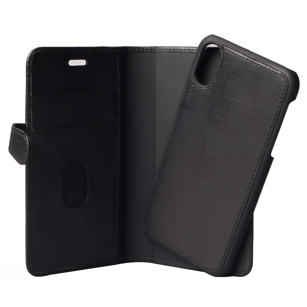 Buffalo Buffalo iPhone XR Fodral 2in1 Äkta Läder Svart