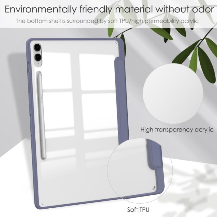 Bild 6,  Galaxy Tab S9 FE Plus Fodral Hybrid Pennhållare Lila