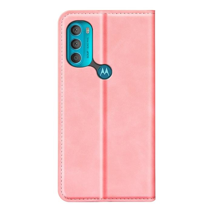 Bild 3,  Motorola Moto G71 Fodral Flip Ljus Rosa