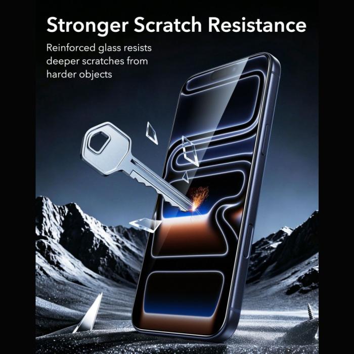Bild 6, ESR ESR iPhone 18 Pro Max/17 Pro Max 2-PACK Skärmskydd Amorite Härdat Glas
