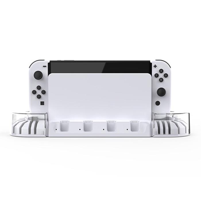 Bild 2, KJH KJH Nintendo Switch/OLED Laddningsställ U-Formad Vit