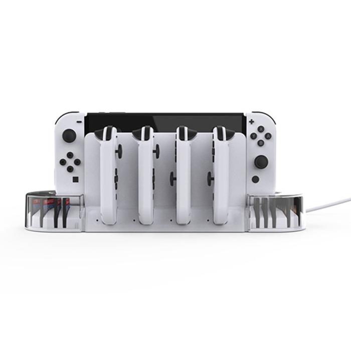 Bild 3, KJH KJH Nintendo Switch/OLED Laddningsställ U-Formad Vit
