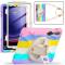  Galaxy Tab S10 Lite/S10 FE/S9 FE/S9/S8/S7 Skal 360° Hybrid Rainbow