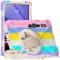  Galaxy Tab S10 Lite/S10 FE/S9 FE/S9/S8/S7 Skal 360° Hybrid Rainbow