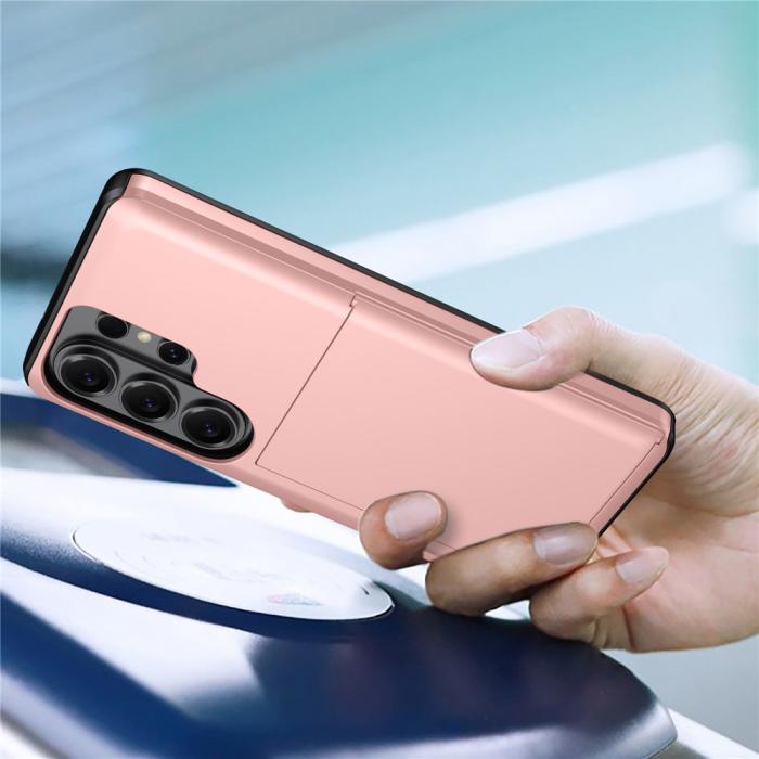 Bild 2,  Samsung Galaxy S26 Ultra Skal Hybrid Med Kortfack Grön