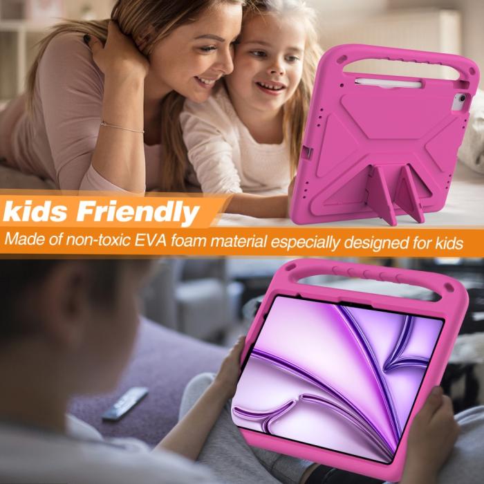 Bild 4,  iPad Pro 13 2026-2024/Air 13 2026-2024 Skal EVA Kickstand Rosa