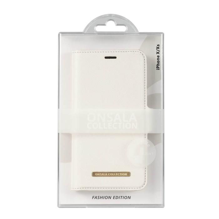 Bild 2, Onsala ONSALA iPhone X / XS 2in1 Magnet Fodral / Skal Saffiano White