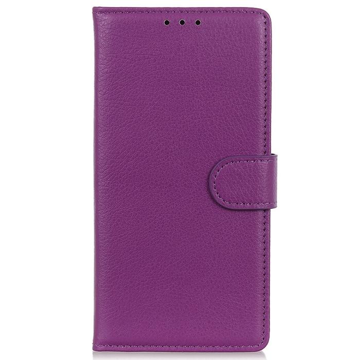 Bild 6,  Samsung Galaxy S23 Ultra Fodral Litchi Läder Lila