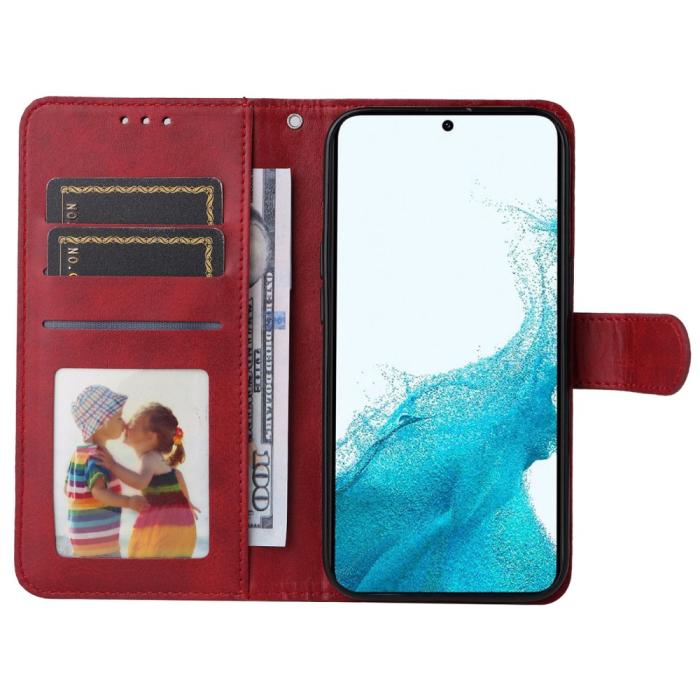 Bild 2,  Samsung Galaxy A34 5G Fodral Läder Röd