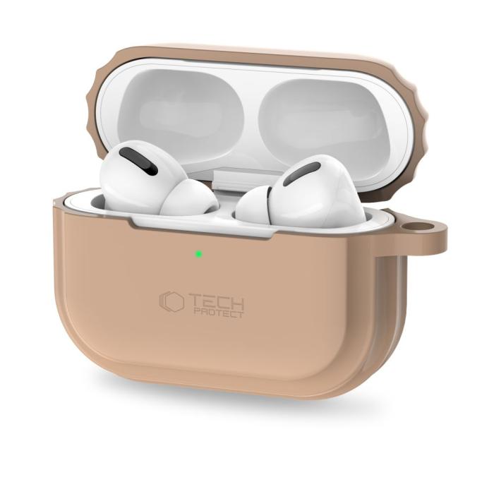 Bild 4, Tech-Protect Tech-Protect AirPods Pro 1/2 Skal Silikon Rope Caffe Latte