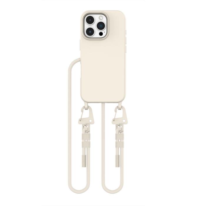 Bild 2, Tech-Protect Tech-Protect iPhone 16 Pro Max Skal MagSafe MagNecklace Latte