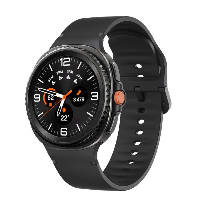 Bild 3, KALEBOL KALEBOL Galaxy Watch 8 46/44/40 mm Armband Silikon Svart