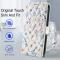  Samsung Galaxy A37/A36/A56 Fodral Rhombus Läder Blommor Vit